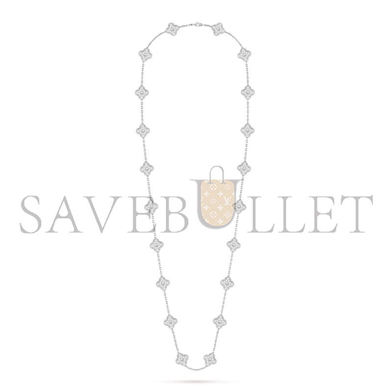 VAN CLEEF ARPELS VINTAGE ALHAMBRA LONG NECKLACE, 20 MOTIFS VCARA43300